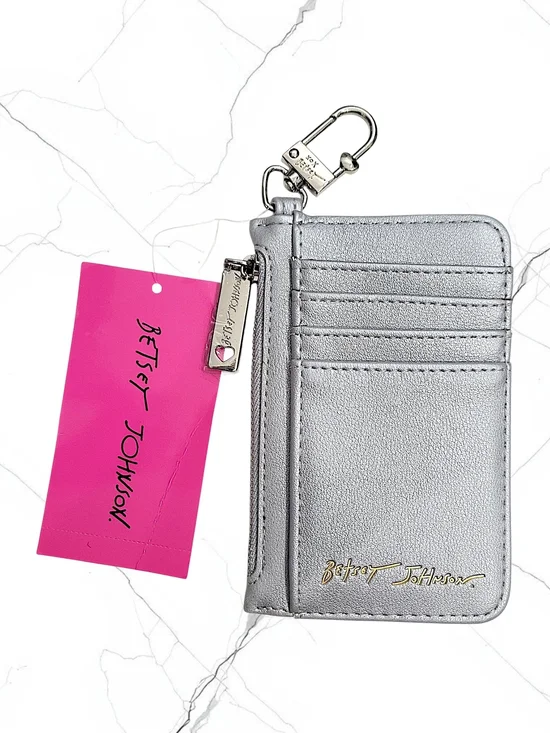 Betsey Johnson Silver 'Bank of Betsey Diamond Card' Crossbody and Wallet Set - Picture 11 of 12